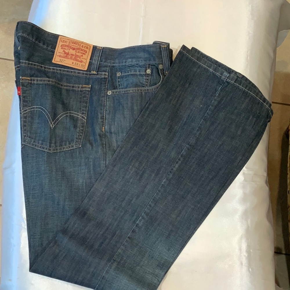 Levi's 527 Low Boot Cut Jeans Classic Denim - Picture 1 of 2